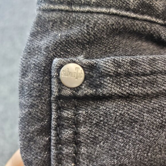 Levis Silvertab Stay Loose Jeans Cotton Black Womens Denim 20 Regular - Picture 6 of 8